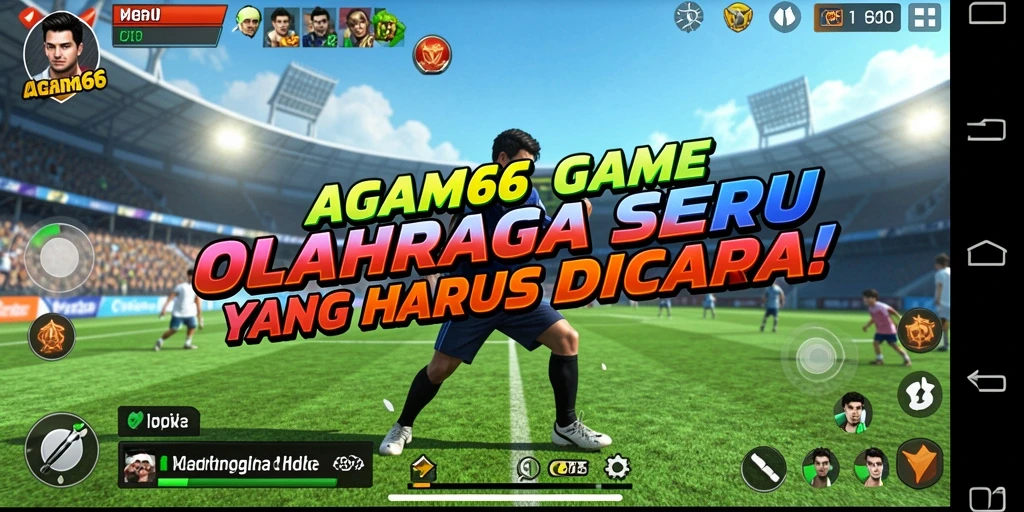 Tangkapan layar utama AGAM66 menampilkan gameplay olahraga yang menarik.