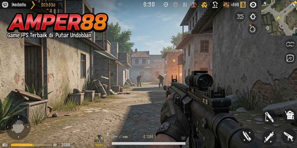 Tampilan seru dan mendebarkan dalam gameplay AMPER88 yang intens.