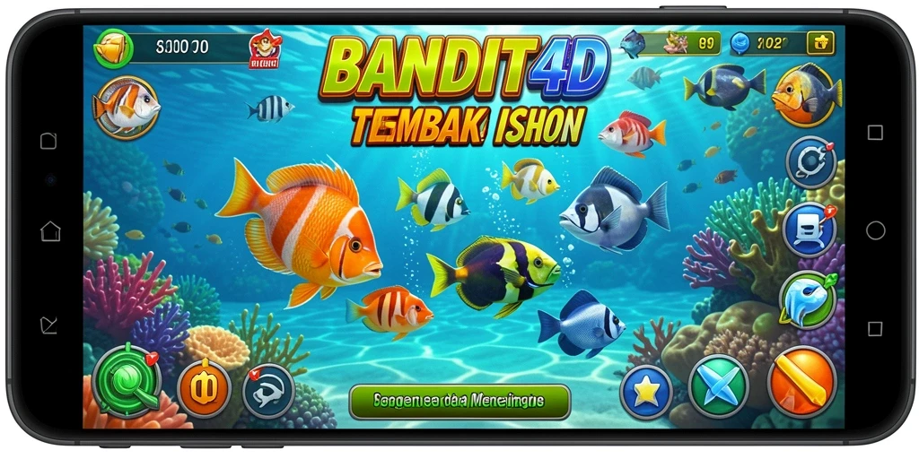 Tampilan gameplay menarik dari BANDIT4D dalam menembak ikan.