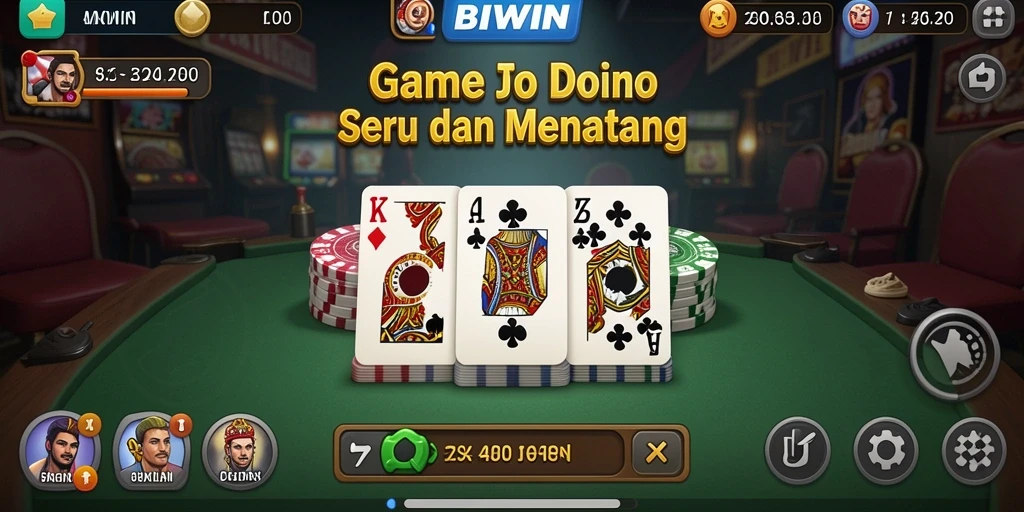 Tampilan gameplay seru dari BIWIN saat memainkan Domino.