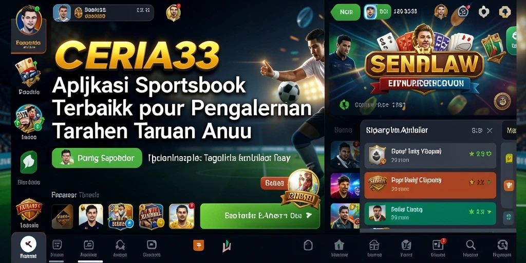Tampilan gameplay <strong>CERIA33</strong> yang menarik dan interaktif dalam aplikasi Sportsbook.