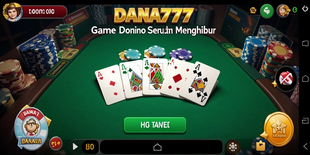 Screenshot gameplay DANA777 yang menunjukkan keseruan bermain domino.