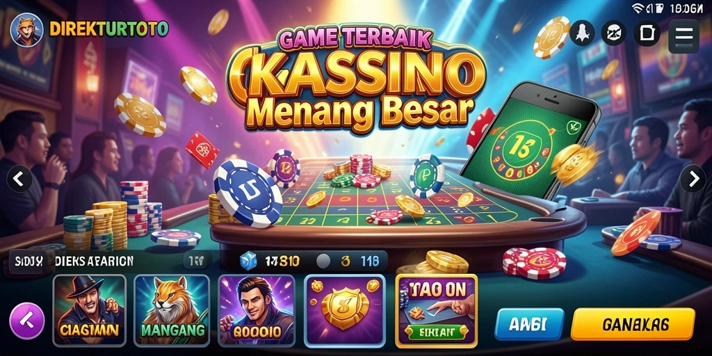 Tampilan gameplay seru dan menegangkan dari DIREKTURTOTO.