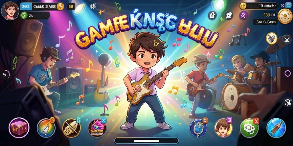 Menampilkan gameplay seru dengan interaksi musik yang menarik.