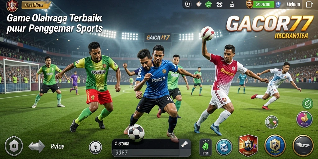 Tampilan gameplay seru di GACOR77 dengan aksi olahraga yang mendebarkan.