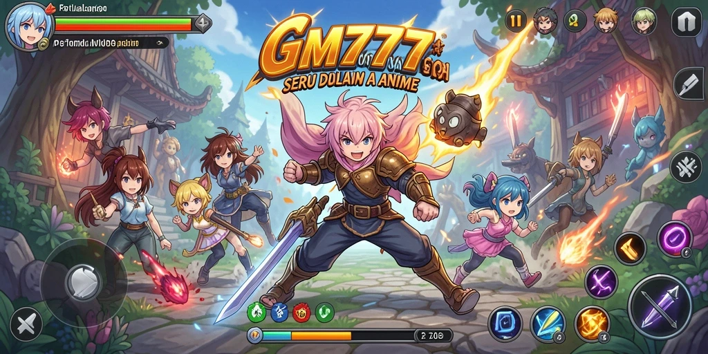 Tangkapan layar dari gameplay penuh warna GM777 yang menarik.
