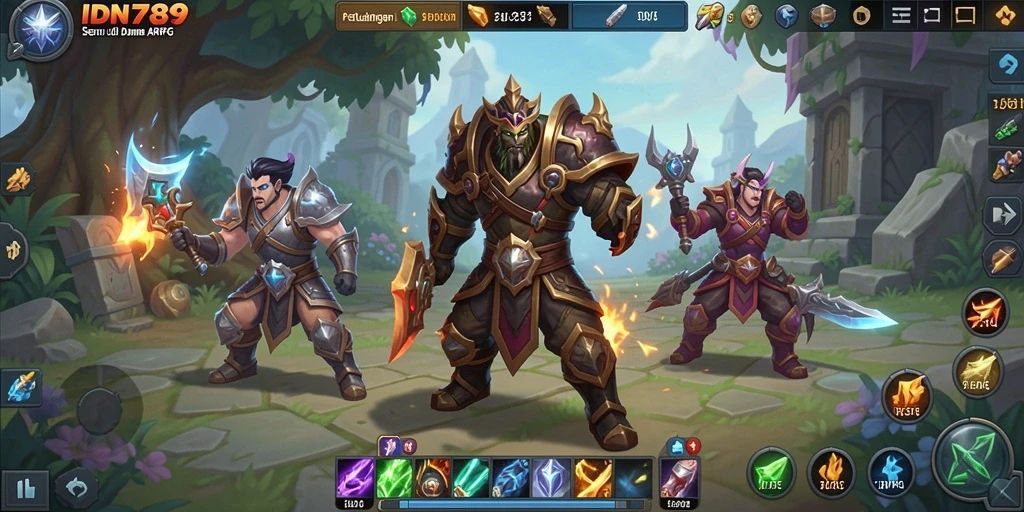 Gameplay seru IDN789 dengan pertempuran intens.