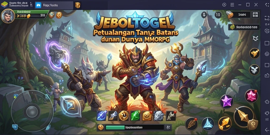 Tampilan gameplay menarik di dunia MMORPG JEBOLTOGEL.