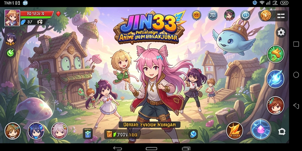 Tampilkan gameplay seru dari JIN33 yang menghidupkan dunia anime.