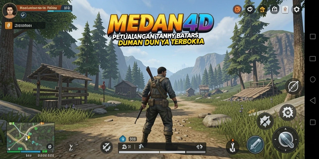 Tangkapan layar gameplay yang menampilkan dunia terbuka yang luas.