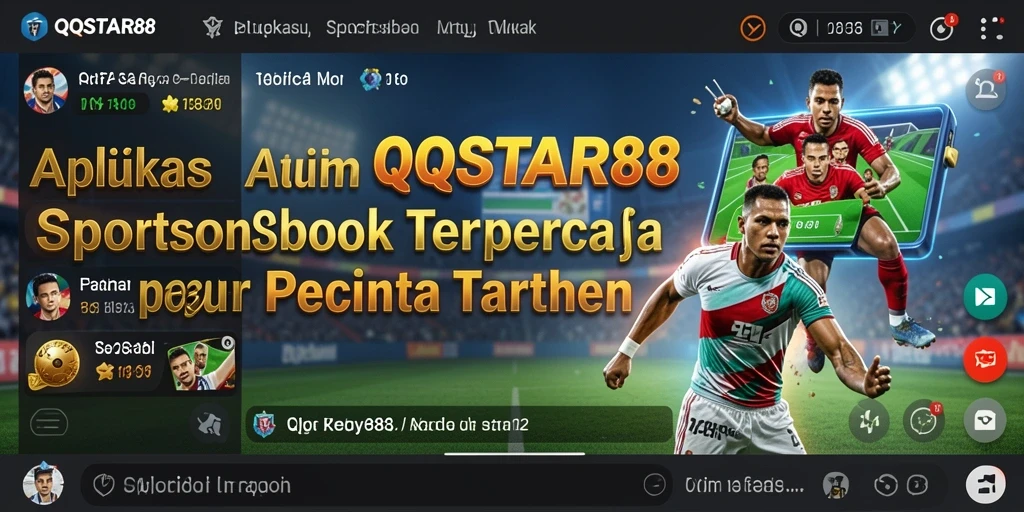 Tampilan antarmuka pengguna QQSTAR88 saat memasang taruhan olahraga.