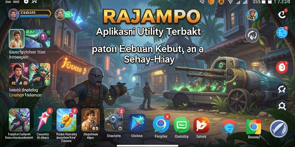 Tampilan antarmuka RAJAMPO yang ramah pengguna dan menarik.