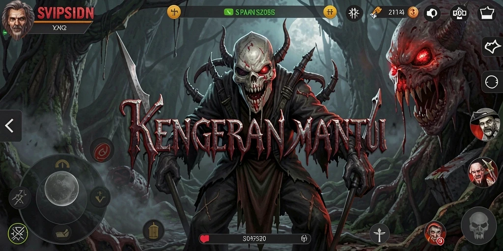 Tampilan gameplay menegangkan di SVIPSIDN dengan suasana Horror yang kental.